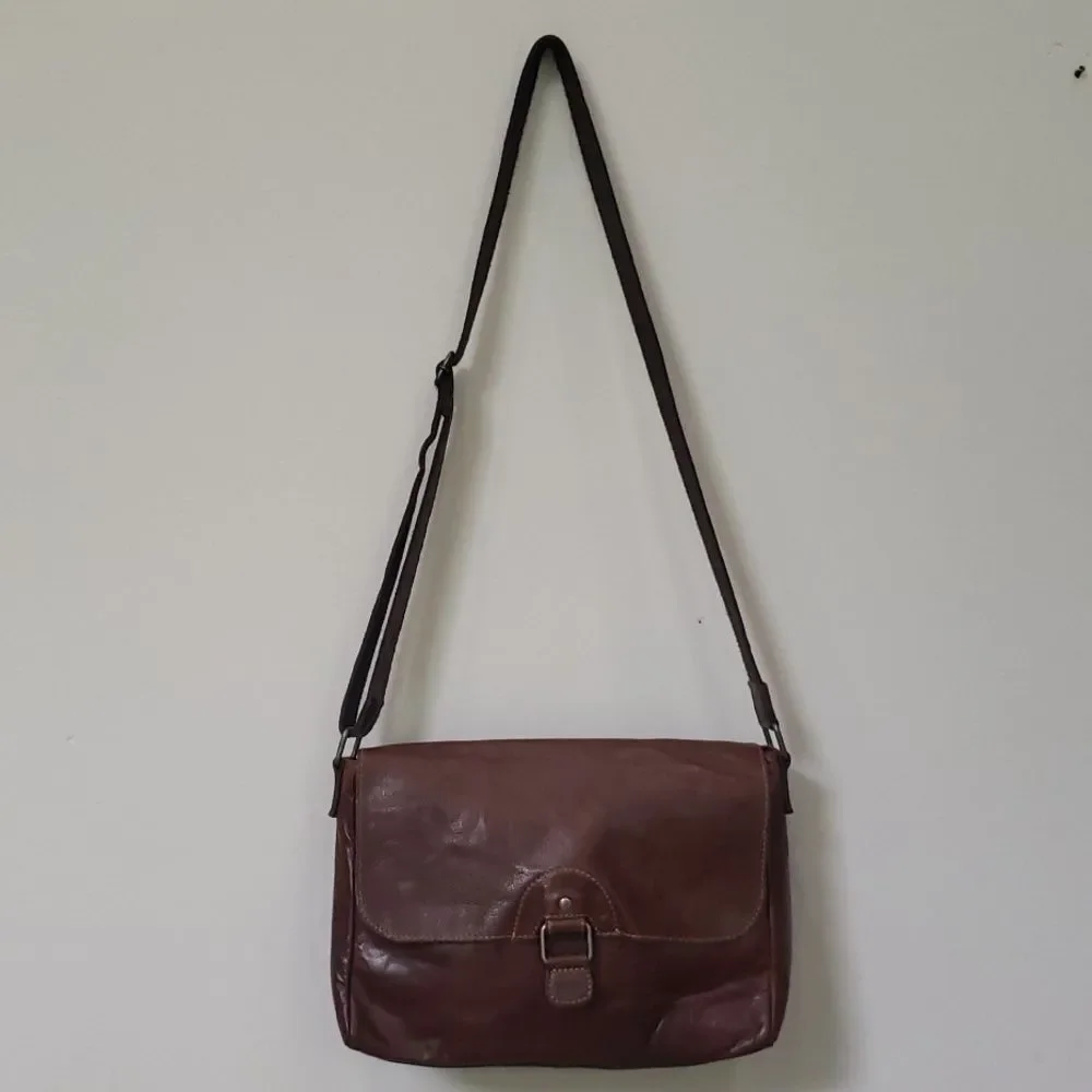 Jack Georges Bag Leather Voyager Olivia Crossbody